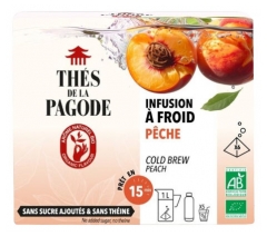 Th&eacute;s de la Pagode Infusion Glac&eacute;e P&ecirc;che Bio 6 Sachets de 7g