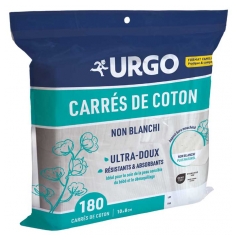 Urgo Carr&eacute;s de Coton Non Blanchi 10 x 8 cm 180 Unit&eacute;s