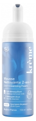 Kr&egrave;me Mousse Nettoyante 2en1 Tous Types de Peaux Bio 150 ml