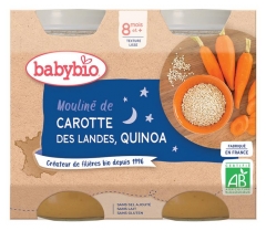 Pur&eacute;e de Carotte et Riz Bio pour B&eacute;b&eacute; 8 Mois et Plus - Lot de 2 Pots de 200g
