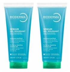 Gel Nettoyant Purifiant Sebium de Bioderma en Lot de 2 x 200 ml