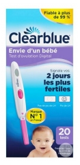 Clearblue Test d'Ovulation Digital 4 Jours 40 Unit&eacute;s