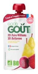 Pur&eacute;e de Fruits et L&eacute;gumes pour B&eacute;b&eacute; d&egrave;s 4 Mois &ndash; Poire Williams Betterave Bio 120 g