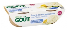 Pur&eacute;e de Brocoli Pomme de Terre Saumon Bio d&egrave;s 6 Mois 2 Pots