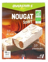 Barres &eacute;nerg&eacute;tiques bio &agrave; la nougatine - Lot de 4