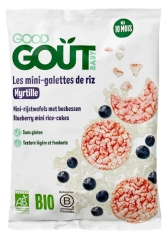 Mini-Galettes de Riz &agrave; la Myrtille pour B&eacute;b&eacute; 10 Mois+ - Bio - 40g