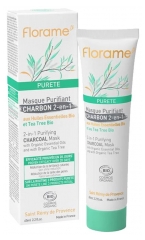 Masque Visage Purifiant Charbon Actif Bio - 65 ml