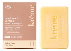 Kr&egrave;me Pain Lavant Surgras Peaux Normales &agrave; S&egrave;ches Bio 110 g