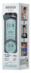 American Crew Shampoing Fiber Pr&eacute;coiffant Nettoyant 250 ml + Cire Fiber Effet Mat Fixation Forte 50 g