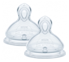 NUK First Choice 2 T&eacute;tines Per&ccedil;age XL D&egrave;s 6 Mois