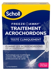 Scholl Traitement Acrochordons Freeze Away Cryoth&eacute;rapie 12 Traitements 