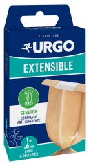Urgo Protection Bande &agrave; D&eacute;couper - Extensible Strech - Compresse Anti-Adh&eacute;rente - 1Mx6Cm