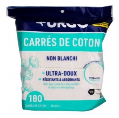 Urgo Carr&eacute;s de Coton Non Blanchi 10 x 8 cm 180 Unit&eacute;s