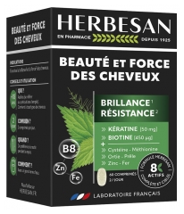 Herbesan Beaut&eacute; & Force des Cheveux Brillance R&eacute;sistance 60 Unit&eacute;s