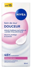 Nivea Cr&egrave;me Visage Jour Nourrissante Hydratante 24H Peaux S&egrave;ches 50 ml
