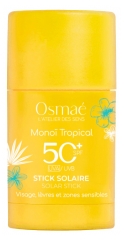 Osma&eacute; Stick Solaire Mono&iuml; Tropical Visage L&egrave;vres et Zones Sensibles SPF50+ 15 g