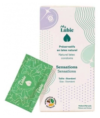 My Lubie Sensations Pr&eacute;servatifs Taille Standard en Latex Naturel 12 Pr&eacute;servatifs