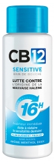 Cb12 Bain de Bouche Sensitive &ndash; Sans Alcool - Dents Sensibles - Protection Scientifiquement Prouv&eacute;e Contre la Mauvaise Haleine Pendant 16 Heures &ndash; Combat la Cause de la Mauvaise Haleine &ndash; Fra&icirc;cheur Longue Dur&eacute;e - Menthe Douce - 250 ml
