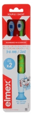 Elmex 2 Brosses &agrave; Dents Souple de 3 &agrave; 6 Ans