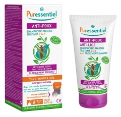 Puressentiel Shampooing Masque Traitant 2 en 1 Anti-Poux Avec Peigne - 150 ml