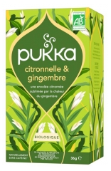 Pukka Gingembre et Citronnelle Bio 20 Sachets