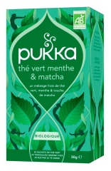 Pukka Th&eacute; Vert Bio Menthe & Matcha 20 Sachets
