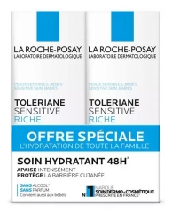 La Roche-Posay Tol&eacute;riane Sensitive Cr&egrave;me Riche Peaux Sensibles Lot de 2 x 40 ml