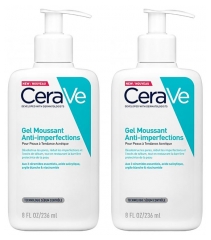 CeraVe Gel Moussant Anti-Imperfections Lot 2 x 236 ML
