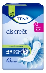Tena Discreet Extra Plus Serviettes Absorbantes 16 Unit&eacute;s