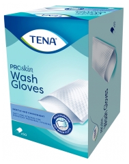 Tena ProSkin Wash Glove Gants de Toilette 50 Unit&eacute;s