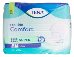 Tena ProSkin Comfort Super Protections Anatomiques 36 Unit&eacute;s
