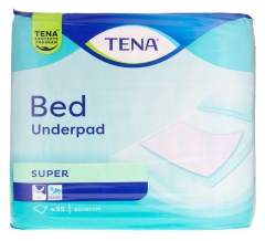 Tena Bed Underpad Al&egrave;ses Super 35 Protections de Literie