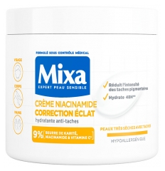 Mixa Cr&egrave;me Niacinamide Correction &Eacute;clat Hydratante Anti-T&acirc;ches 400 ml 