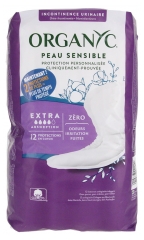 Organyc Incontinence Urinaire Extra Serviettes Bio 12 Unit&eacute;s