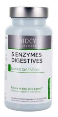 Biocyte 5 Enzymes Digestives Compl&eacute;ment Alimentaire 30 G&eacute;lules