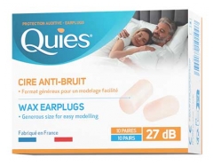 Quies Protection Auditive &agrave; la Cire Anti-Bruit 20 Boules