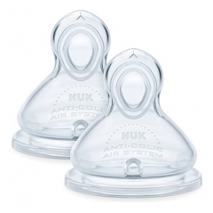 NUK First Choice 2 T&eacute;tines Flow Control D&egrave;s 6 Mois
