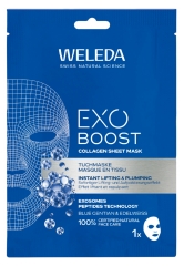 Weleda Exo Boost Collagen Masque en Tissu Gentiane Bleue + Edelweiss 20 ml