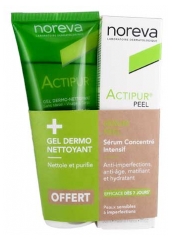 Noreva Actipur Peel S&eacute;rum Concentr&eacute; Intensif Visage 30 ml + Gel Dermo Nettoyant Visage 100 ml Offert