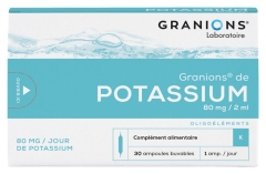 Granions ? de Potassium
30 Ampoules