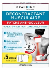 Granions D&eacute;contractant Musculaire Patchs Anti-Douleur 5 Unit&eacute;s