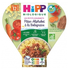 Hipp P&acirc;tes Alphabet &agrave; la Bolognaise Assiette 230 g D&egrave;s 12 Mois