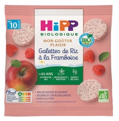 Hipp Galettes de Riz &agrave; la Framboise Sachet 30 g D&egrave;s 10 Mois