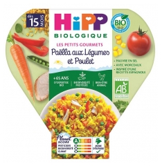 Hipp Pa&euml;lla Aux L&eacute;gumes et Poulet Assiette 250 g D&egrave;s 15 Mois