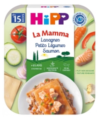 Hipp Lasagnes Petits L&eacute;gumes Saumon Assiette 250 g D&egrave;s 15 Mois