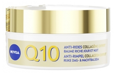 Nivea Q10 Anti-Rides Collag&egrave;ne Expert Baume Riche Jour & Nuit Visage Cou et D&eacute;collet&eacute; 50 ml