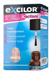 Excilor Traitement Mycose de l'Ongle 3 Actions avec Pinceau Applicateur 7 ml
