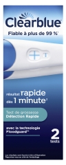 Clearblue Test de Grossesse D&eacute;tection Rapide x2