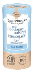 Respectueuse Mon D&eacute;odorant Naturel Fleur de Coton 48H Bio 50 g