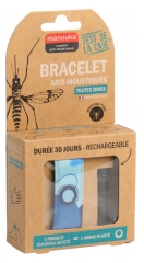 Manouka Kameleo Bracelet Anti-Moustiques + Recharge 6 ml